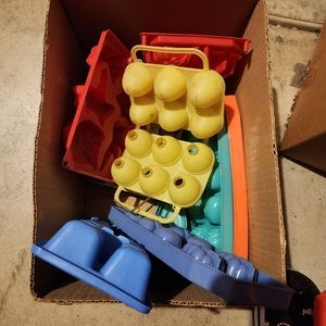 Vintage Jello molds/ice Trays.  Various shapes.  Lot of 10-12